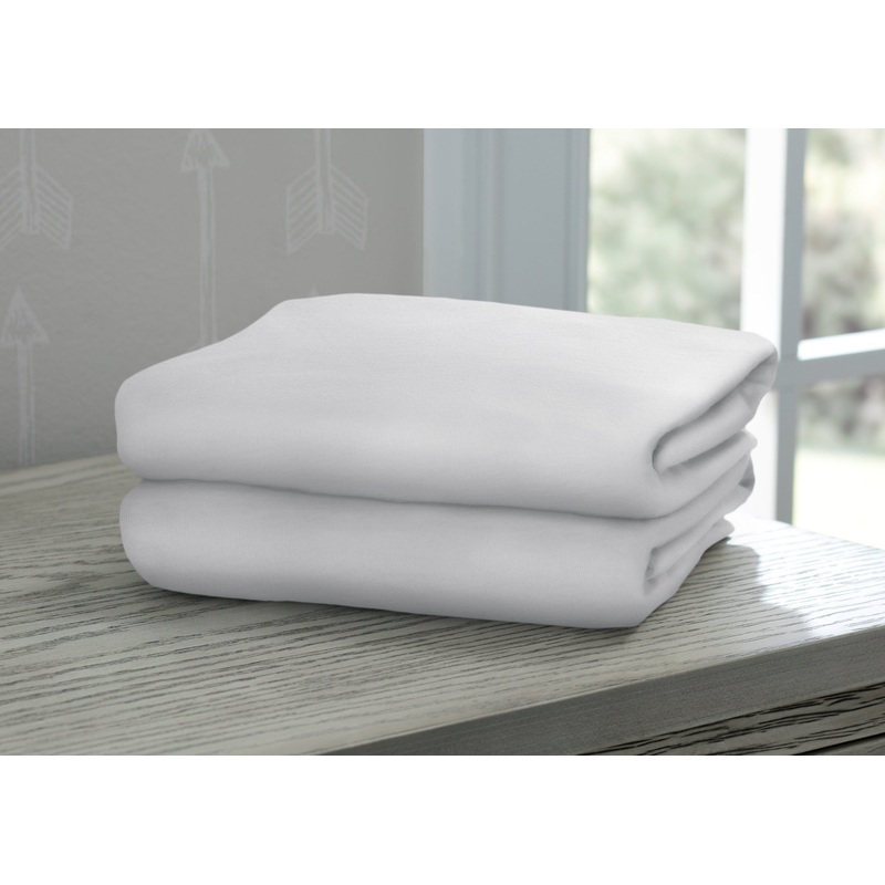 Fitted Crib Sheets – 2 Pack, White