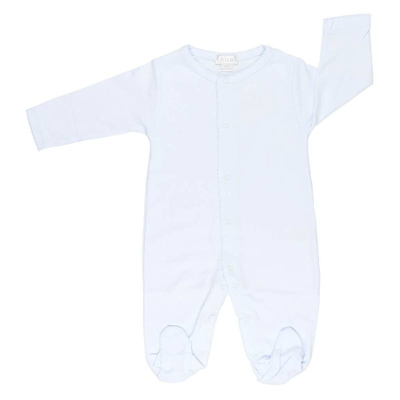 NLO Basic Footie Solid Blue