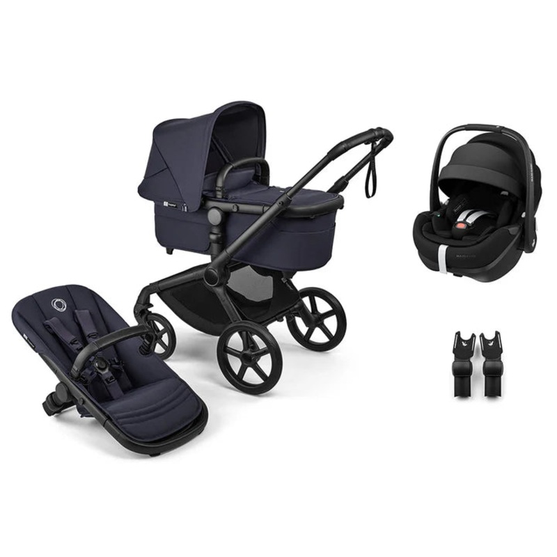 Bugaboo Fox 5 Renew + Pebble Pro 2 Travel System – Deep Indigo