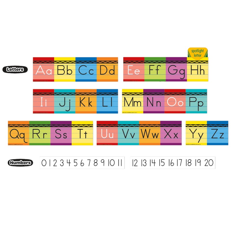 Crayola Alphabet Mini Bulletin Board Sets