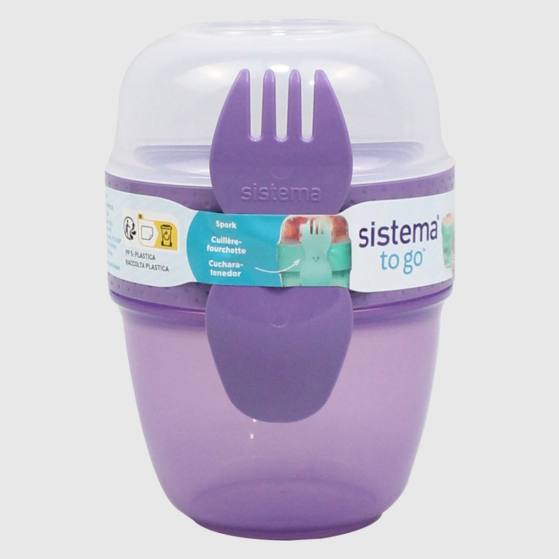 MISTY PURPLE SISTEMA 515ML SNACK CAPSULE TO GO FOOD STORAGE