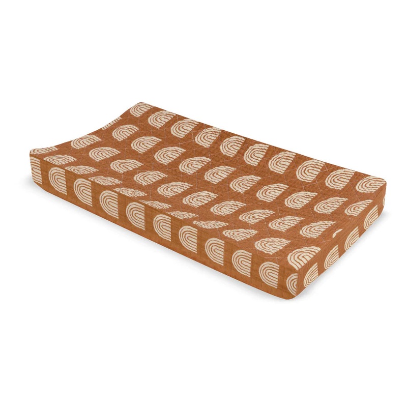 Muslin Changing Pad Cover – Rainbow
