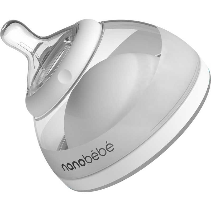 Nanobebe Breastmilk Bottle Single-Pack – Gray