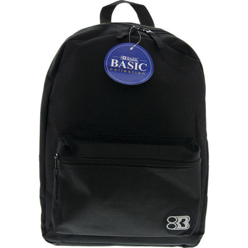 BAZIC 16″ Basic Backpack, Black