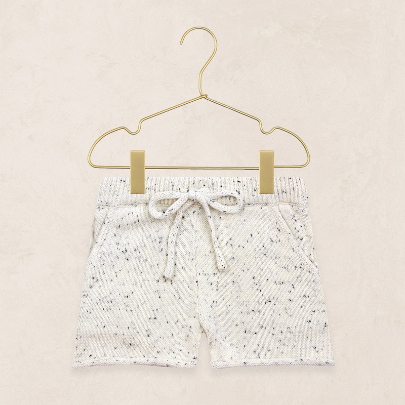 Knit Shorts – Cream Speckle