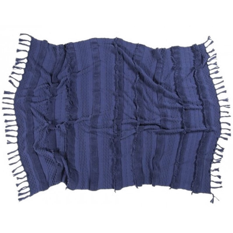 Lorena Canals Air Knitted Blanket – Alaska Blue (4’2″ x 5′)