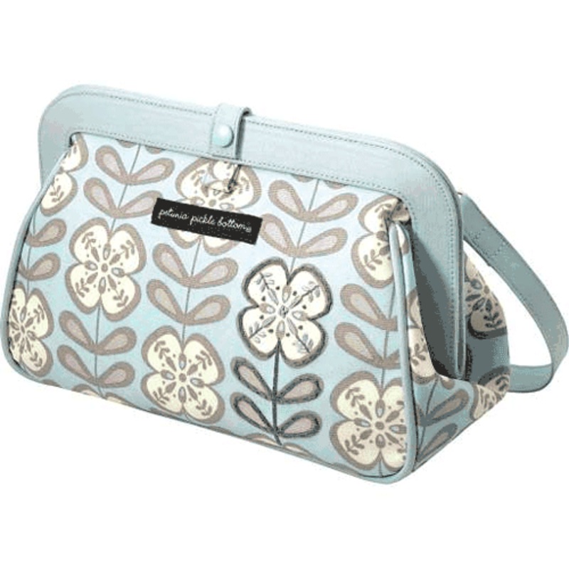 Petunia Pickle Bottom Cross Town Clutch in Peaceful Portofino