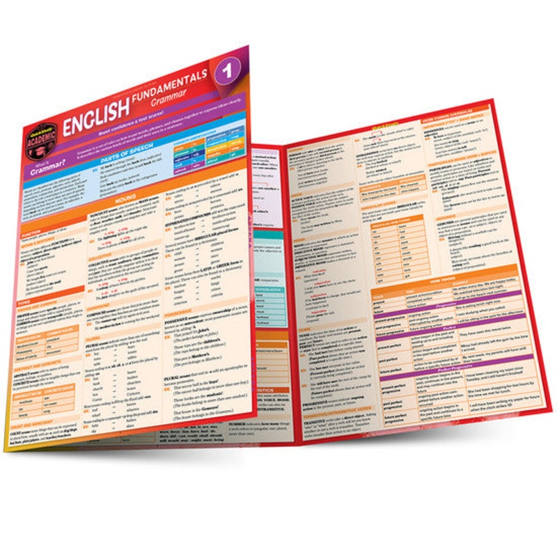 QuickStudy English Fundamentals 1: Grammar Laminated Study Guide