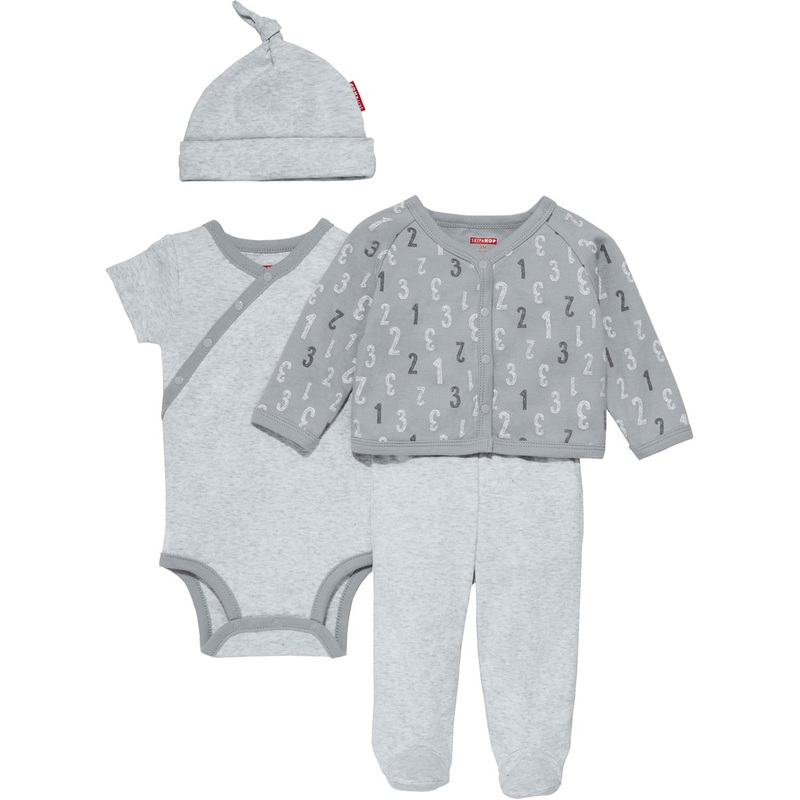 Skip Hop ABC-123 Welcome Home 4-Piece Set – Grey (3 Months)