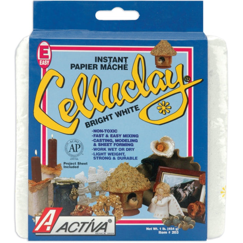 CelluClay Instant Paper-Mache 1lb White