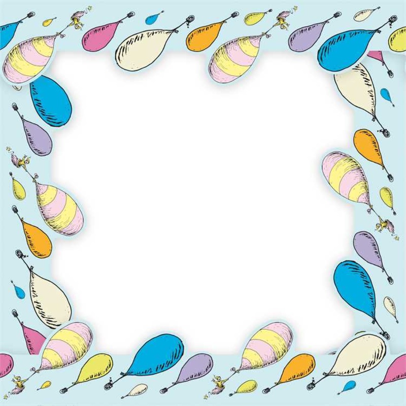 Dr. Seuss Oh the Places You’ll Go Balloons Deco Trim Extra Wide
