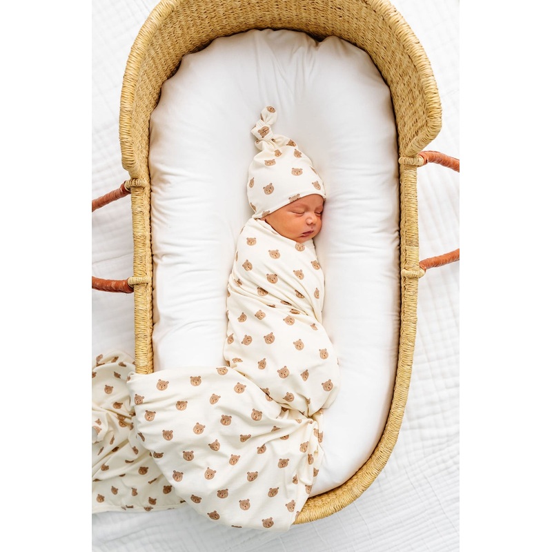 Lou Lou & Co Teddy Swaddle Blanket