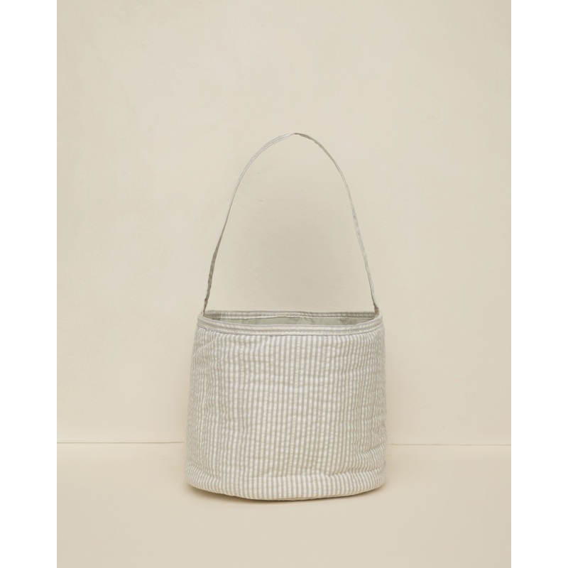 Noralee Easter Basket – Sage Stripe