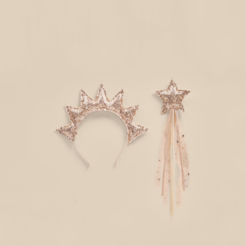 Noralee Sun Crown & Wand | Dusty Rose