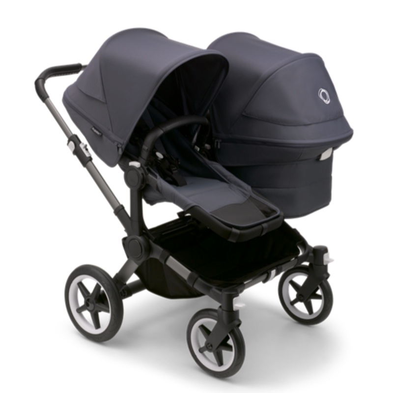 Donkey 5 Duo Stroller – Stormy Blue & Graphite Frame
