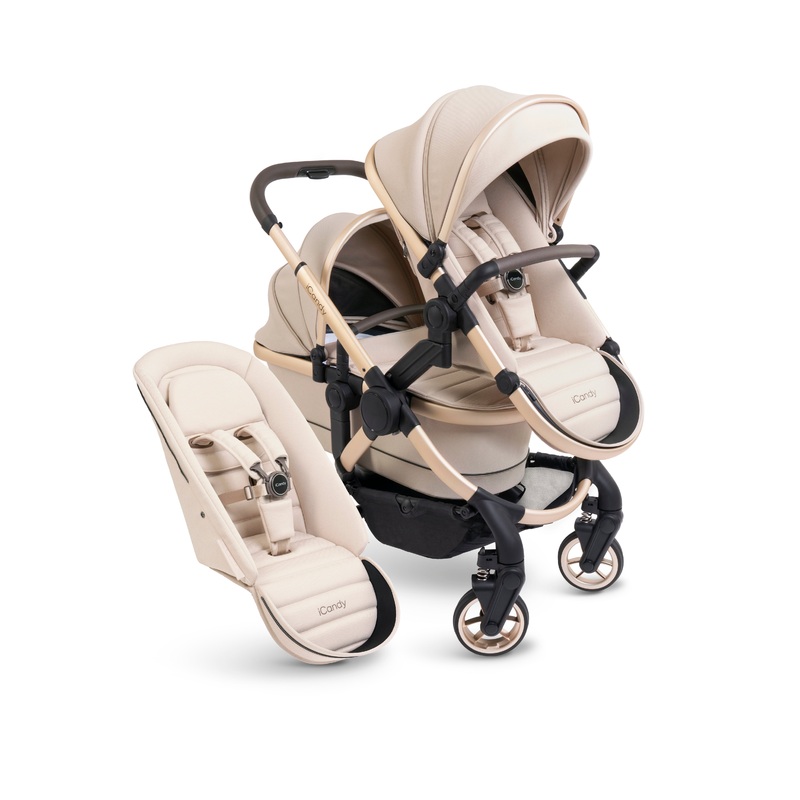 iCandy Peach 7 Pushchair & Carrycot – Double Bundle – Biscotti