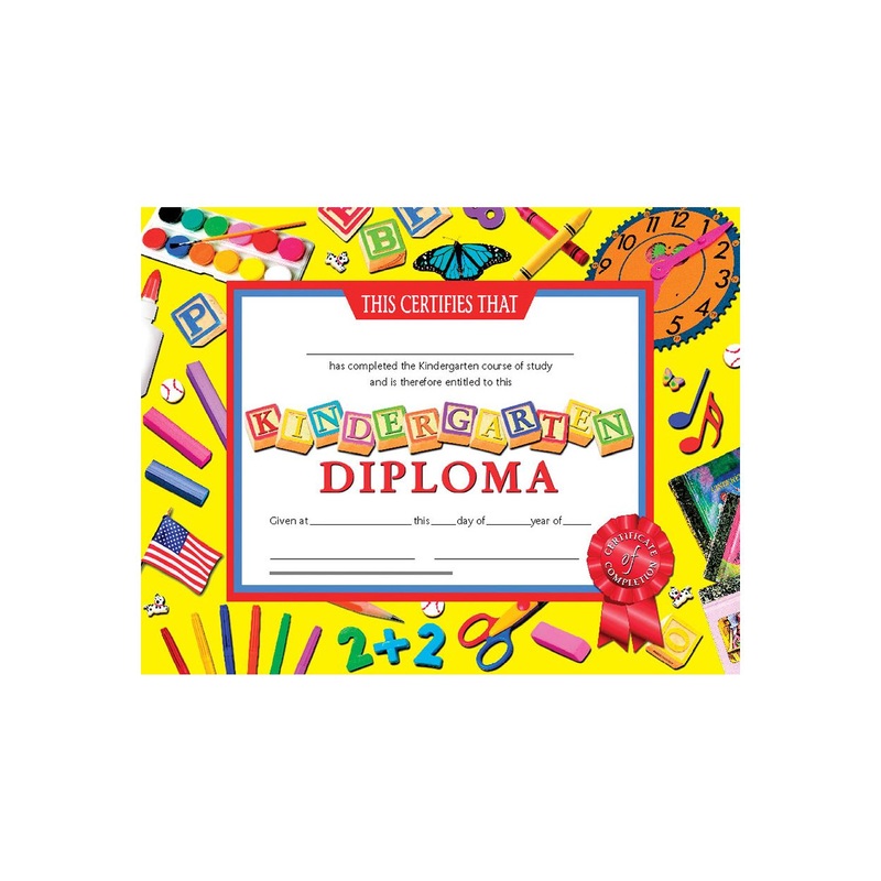 Kindergarten Diploma, 8.5″ x 11″ – Pack of 30