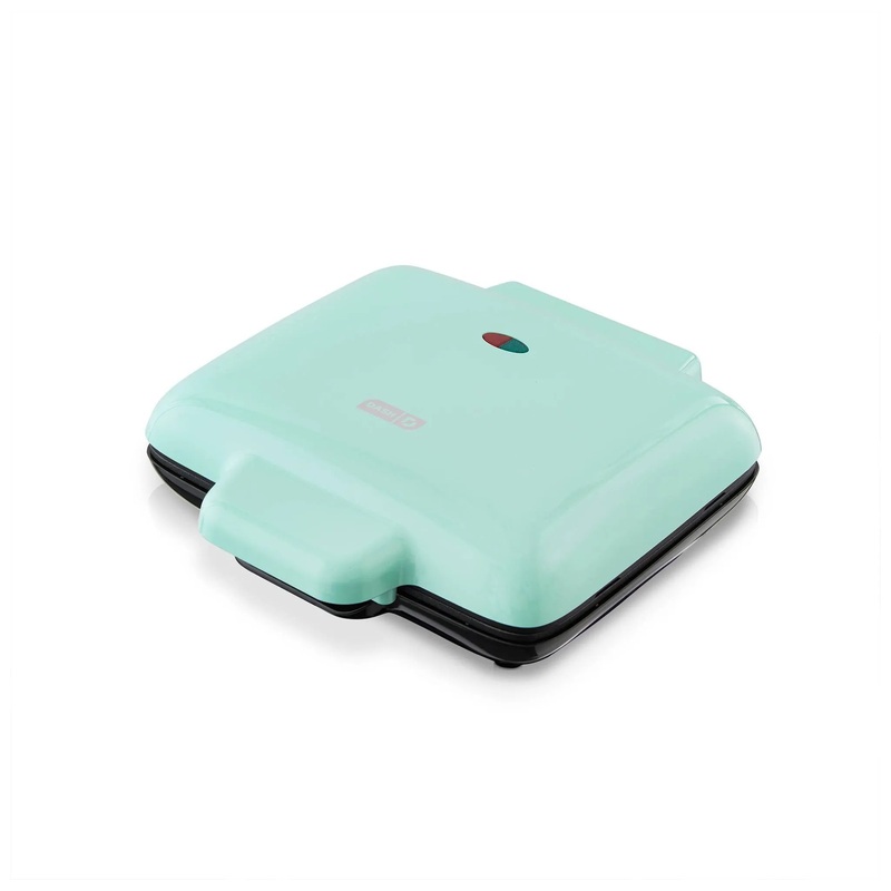 No-Drip Nonstick Waffle Maker – Aqua (See Description)