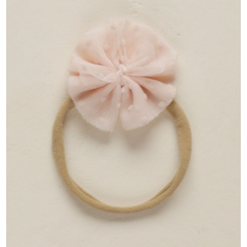 Noralee Flutter Tulle Headband – Blush
