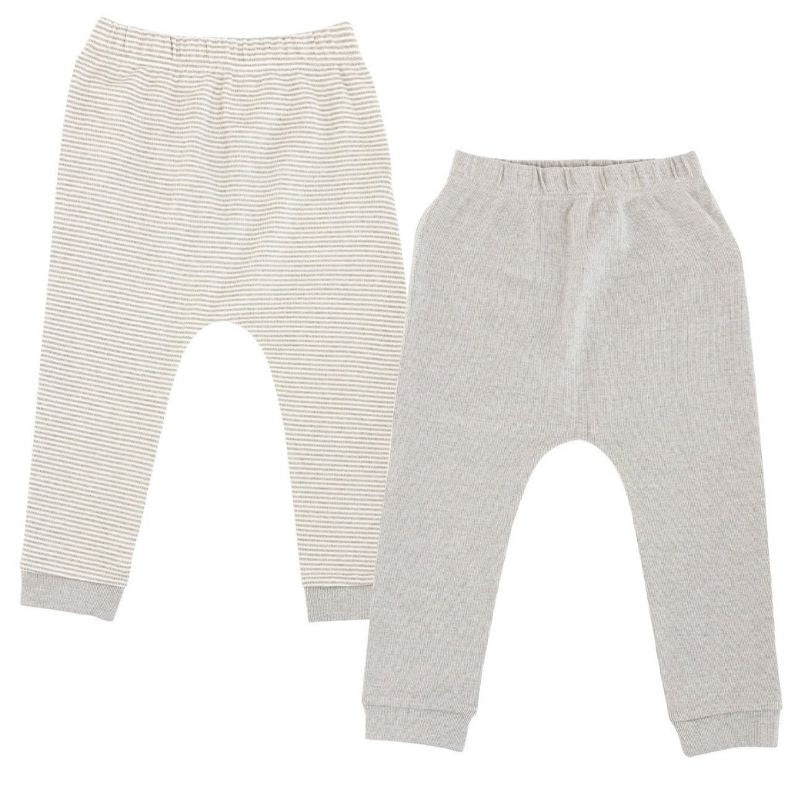 Basics Organic Cotton Ribbed Harem Leggings – 2 Pack