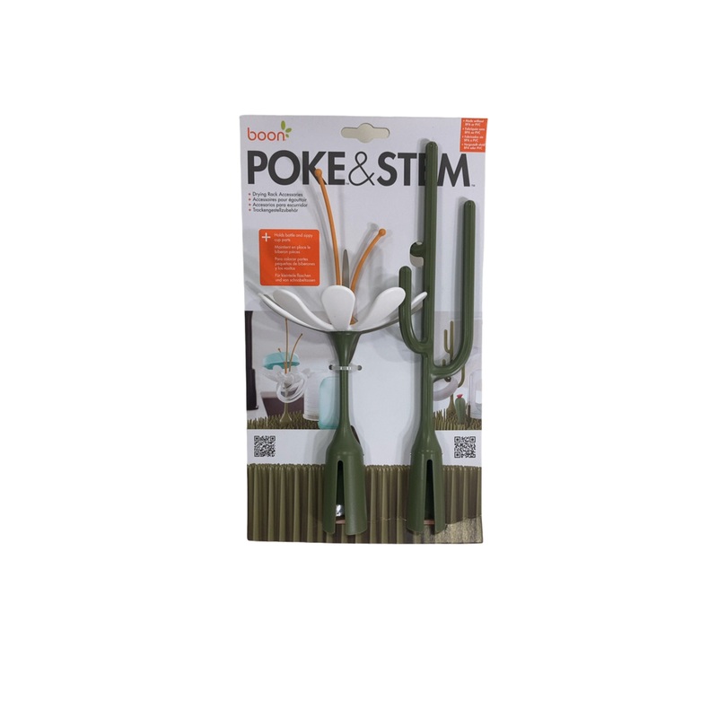 Boon Poke & Stem Drying Rack Accessory 2 Pack, Sage Green
