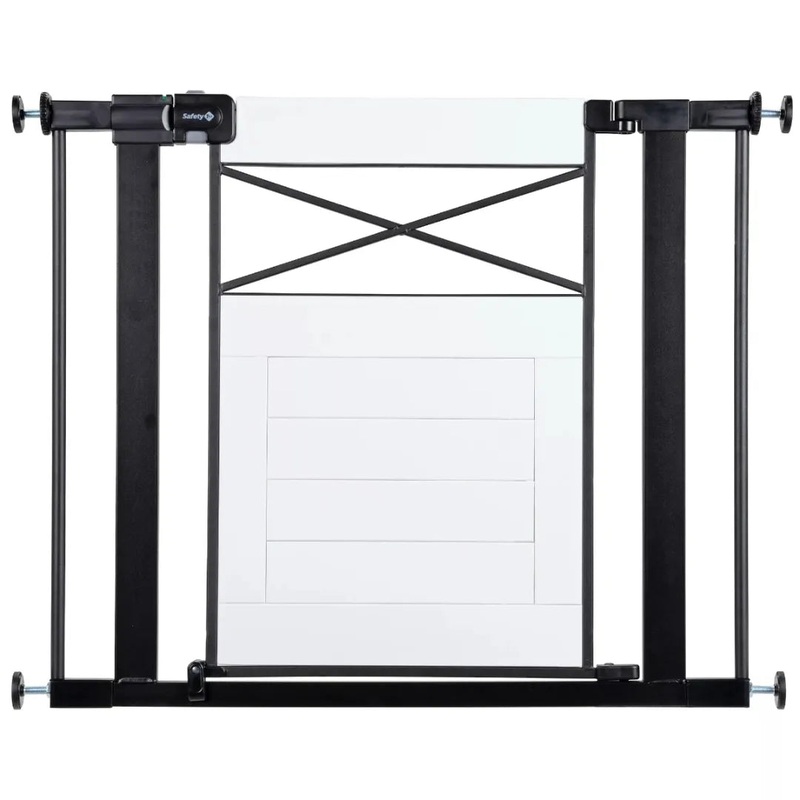 Easy Install Wall-Through Gate – Black