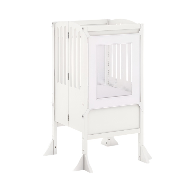 Guidecraft Contemporary Kitchen Helper Stool, Ivory