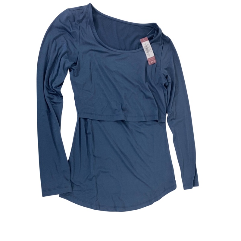 Kindred Bravely Jane Nursing Pajama Set, S, Slate Blue