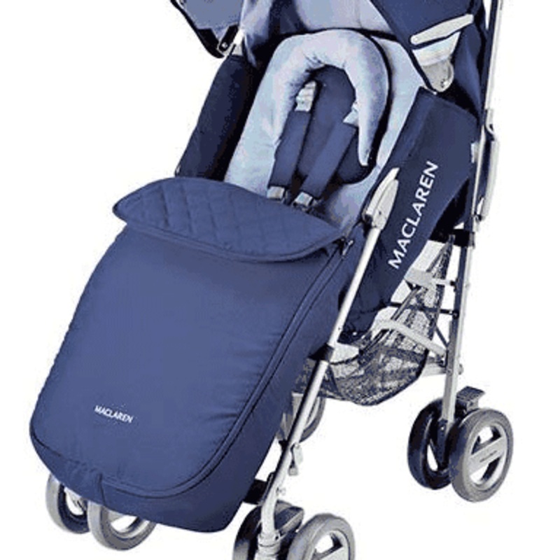 Maclaren Techno XLR Footmuff in Navy / Soft Blue