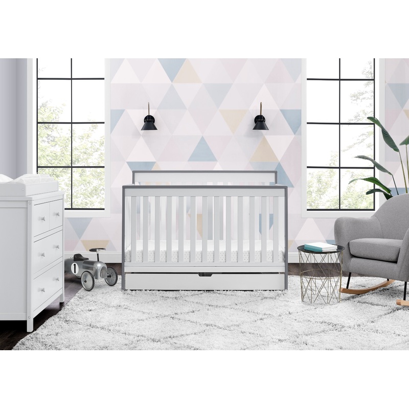 Mercer 6-in-1 Convertible Crib with Storage Trundle
