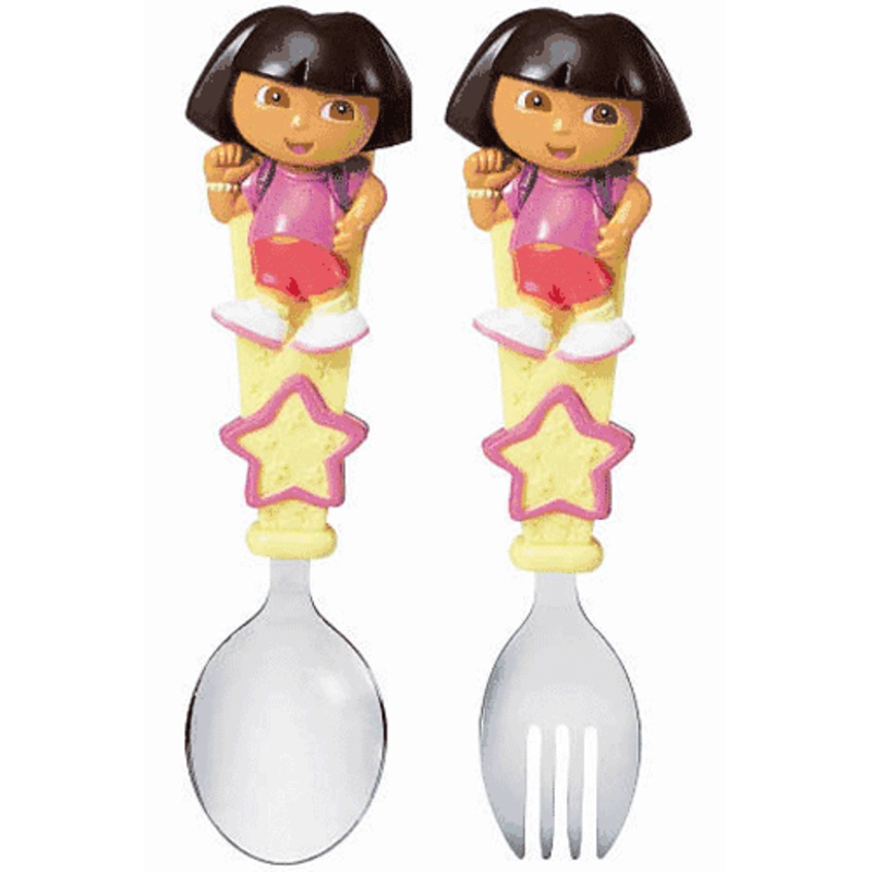 Munchkin Dora Toddler Fork & Spoon