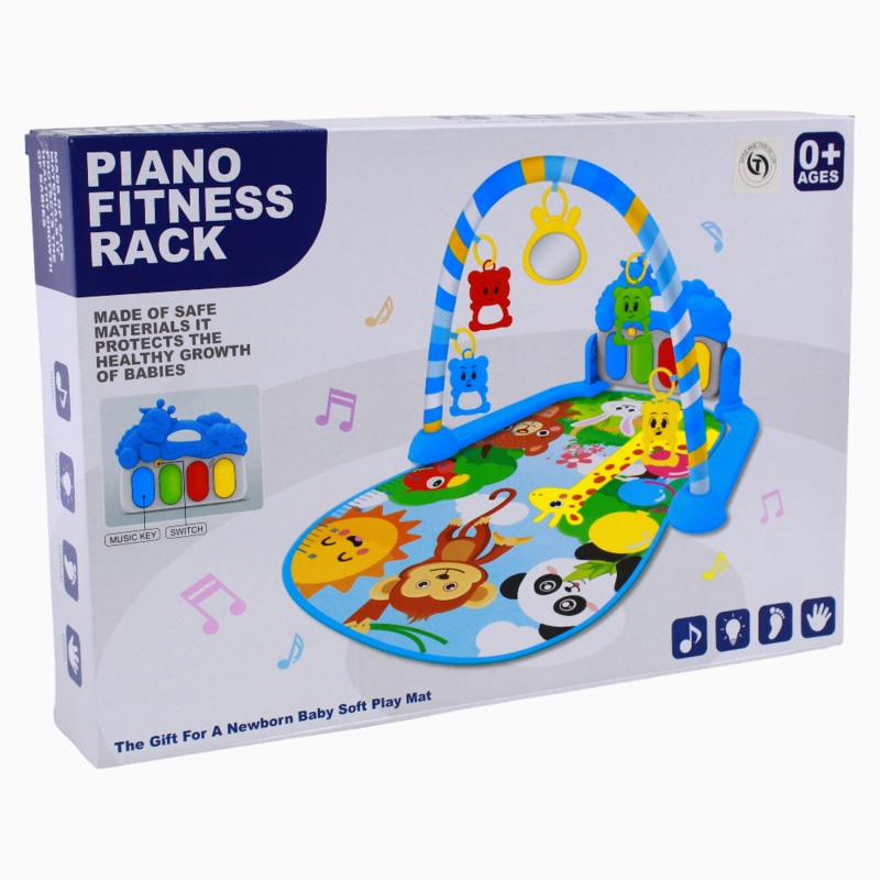 Piano Fitness Rack – Pink with Animals Design