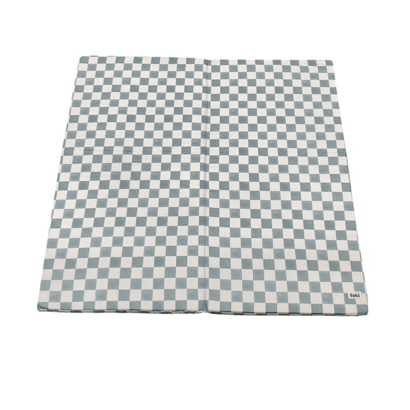 Toki Kids Standard Padded Play Mat 40″ x 40″, CHECKER MATCHA
