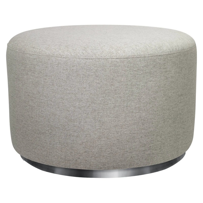 Tuba Gliding Ottoman Eco-Weave – Performance Gray