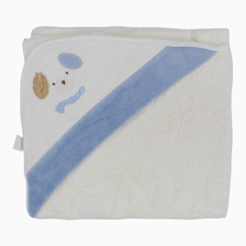 Baby Boys Cotton Hooded Towel  Puppy Design