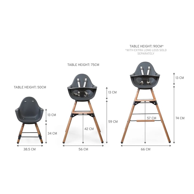 Evolu ONE.80 High Chair + Cushion – Anthracite Bundle