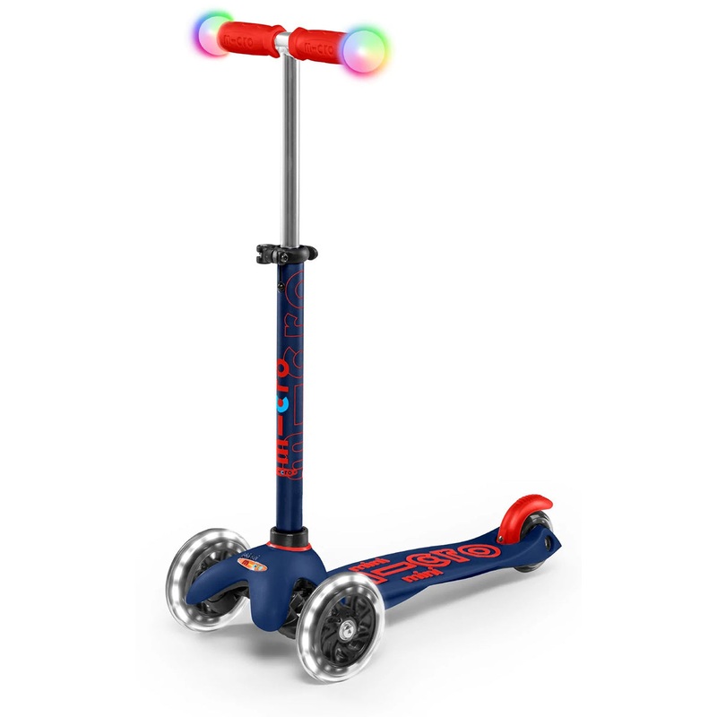 Micro Kickboard Mini Deluxe Magic LED Scooter (2-5 Years) – Navy Blue
