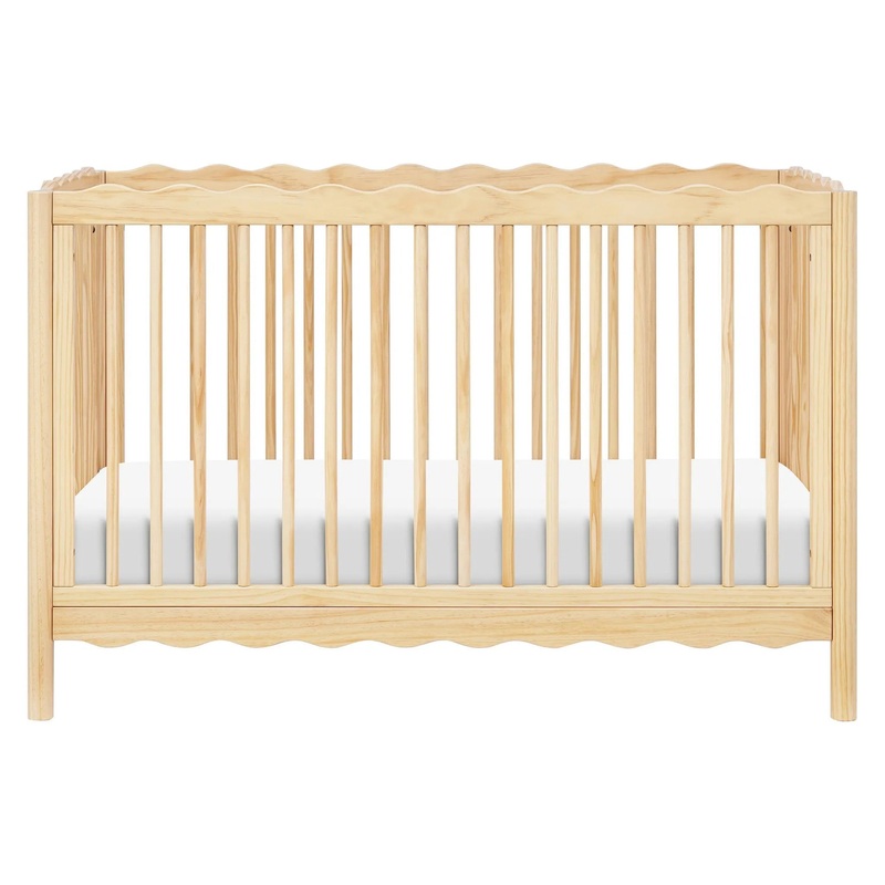 Mushie 4-in-1 Convertible Crib with Toddler Bed Conversion Kit