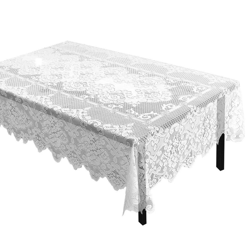 242 X 146 Lace Tablecloth with Elegant Floral Patterns