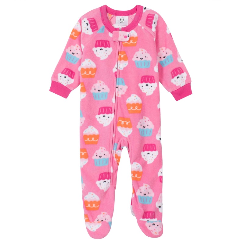 Gerber Baby Girls Cupcakes Fleece Pajama