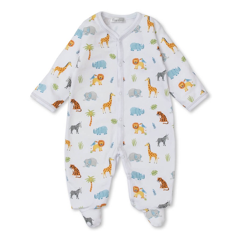 Kissy Kissy Print Footie Tropical Jungle