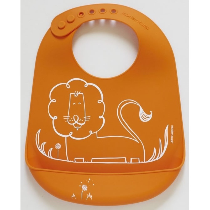 Modern-Twist Bucket Bib – Dandy Lion Tangerine
