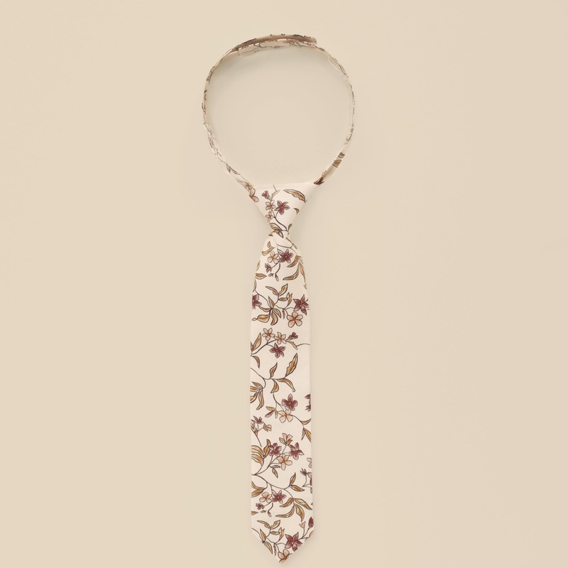 Noralee Skinny Tie | Fig Floral