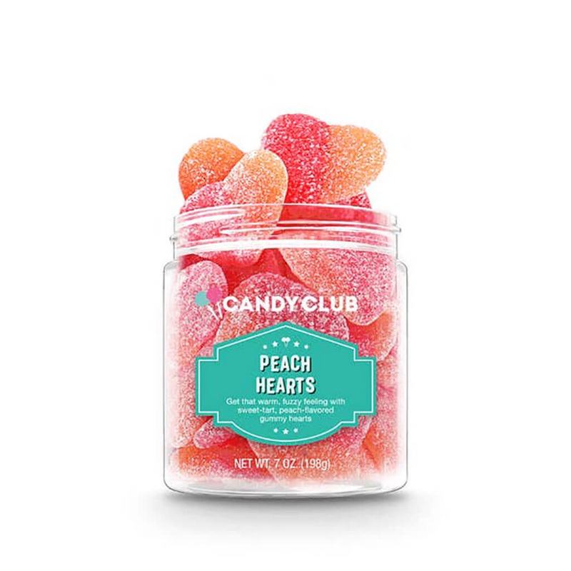 Candy Sour Gummy Peach Hearts