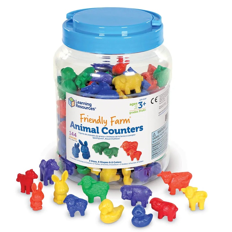 Friendly Farm Animal Counters (Set of 144)
