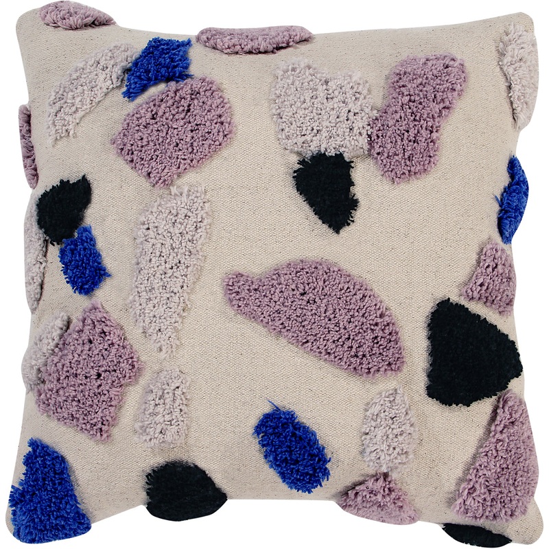 Lorena Canals Terrazzo Cushion – Sapphire (1′ 4” x 1′ 4”)