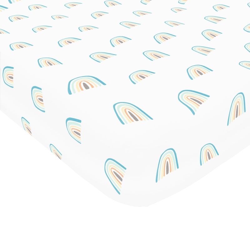 Mini Crib Sheet in Makai Rainbow