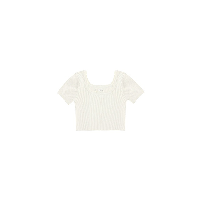 Scallop Tee – Natural