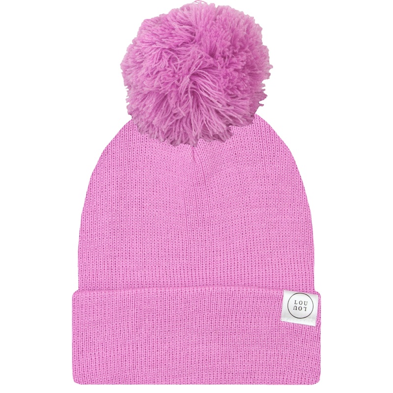 Beanie with Pom – Orchid Purple