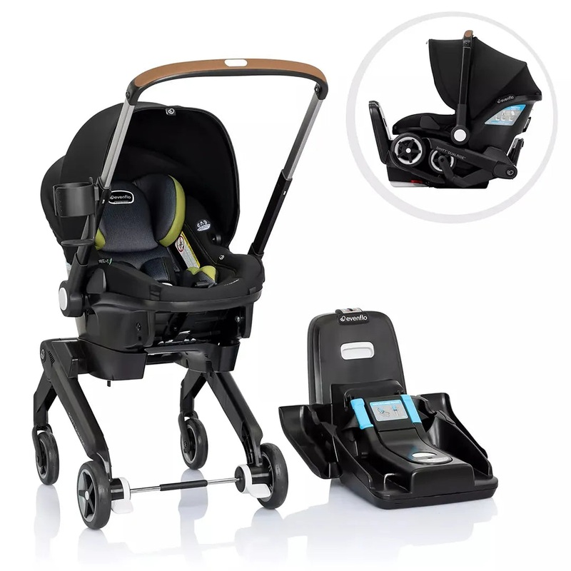 Evenflo Shyft DualRide Travel System with Carryall Storage – Durham